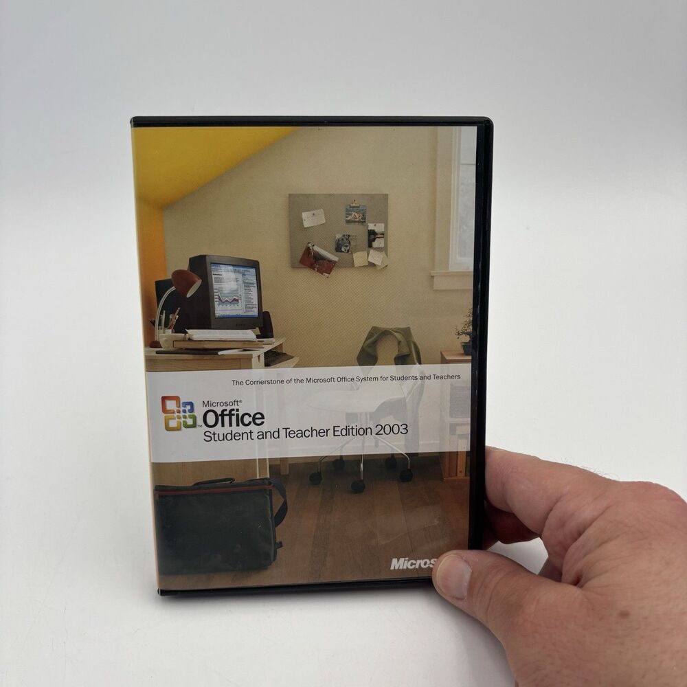 Microsoft Office Student Teacher Edition 2003 Windows PC CD Product Key Manual